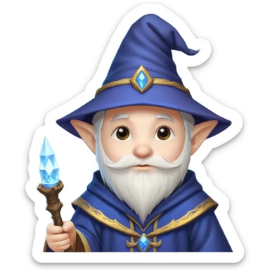 Male Gnome Mage Blizzard World of Warcraft  sticker