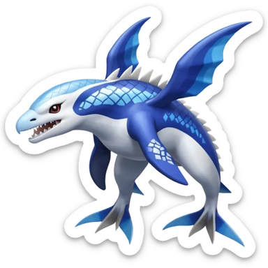 Silvally-Kyogre-Latios-Lugia-Fakémon-hybrid-creature (full body)  sticker