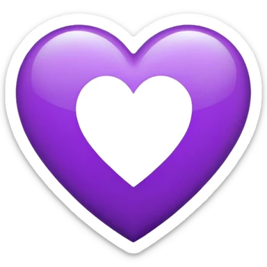 BTS logo purple heart sticker