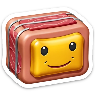  paris art city SPAM meat jeff koons style sculpture arty landscape  sticker