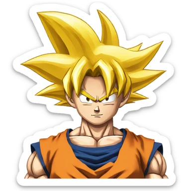 Goku super sayen 2 sticker