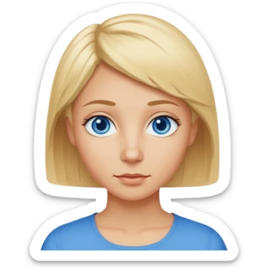 short blond hair blue eyes 5ft 9 140lbs Italian sticker