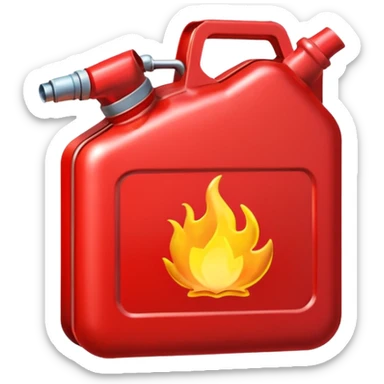 2d red gas can ios emoji sticker