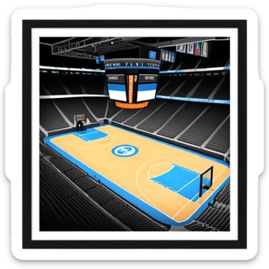 Basketball Arena in New York sticker