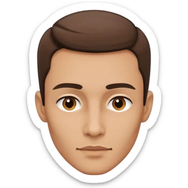 A person who has the sharpest jawline sticker