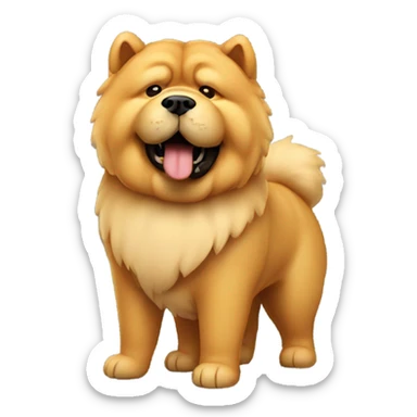 chow chow with cigarette sticker