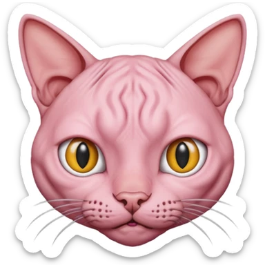 A hairless cat sticker