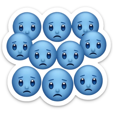 😇Emojis de triste sticker