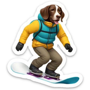 Gsp on snowboard sticker
