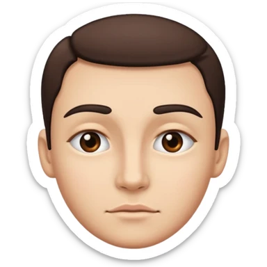 Face with eyebrow raising up sticker