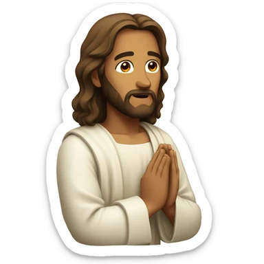 jesus christ pray sticker