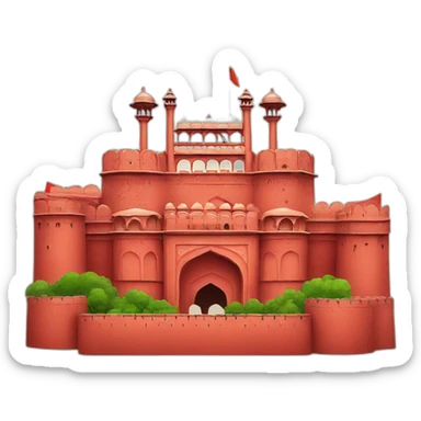 Red fort sticker