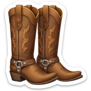 pair of cowboy boots sticker