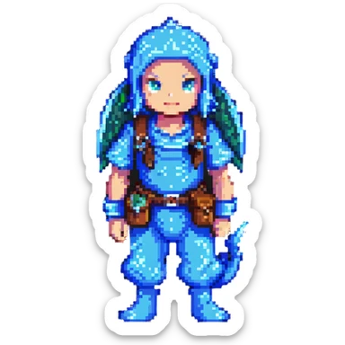 common adventurer, water type sticker