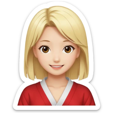 JAPANESE ANIME STYLE BLODE SEXY HOT GIRL sticker