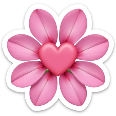 Create a minimalist, pastel-colored emoji inspired by the stock flower (Şebboy), with soft petals and a hidden heart symbol to represent love and tenderness. sticker