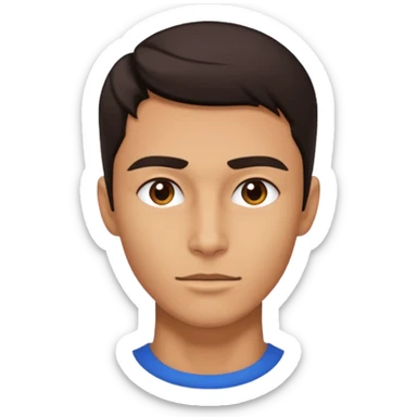 A person who has the sharpest jawline sticker