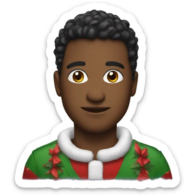 me dressed up in holiday spirit sticker