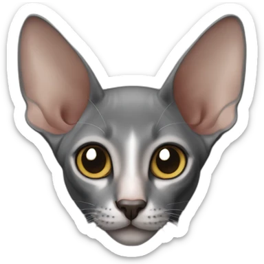 Black Oriental shorthair sticker