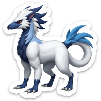 Nargacuga-Absol-Sergal-Silvally-Latios-fusion, full body  sticker