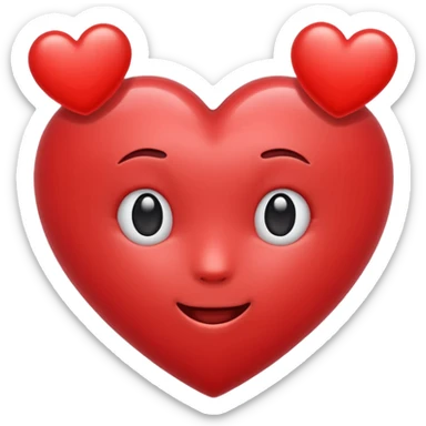 cute heart emoji  sticker