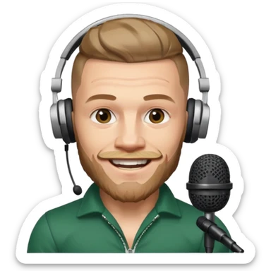 Make Conor McGregor as an emoji as if he is broadcasting sticker