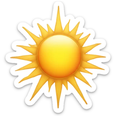Sun rays sticker