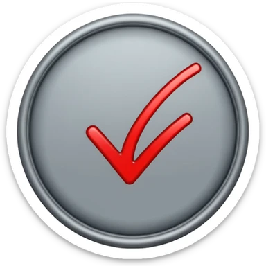 Make a grey tick mark sticker