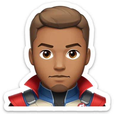 Sam Wilson with side-whiskers from avenger sticker