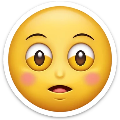 General yellow emoji face with a twitching eye sticker