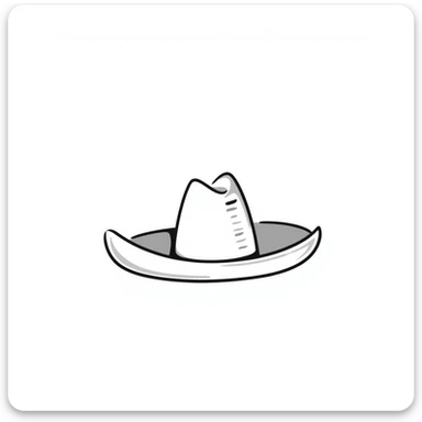 Texas cowboy hat sticker