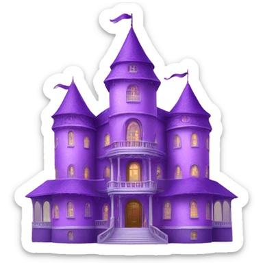a magnificent purple palace  sticker