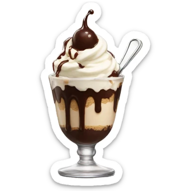 hot fudge sundae sticker