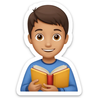 Storybook with kid sticker