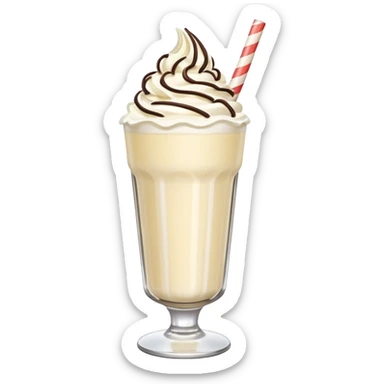 milkshake tall glass
 sticker