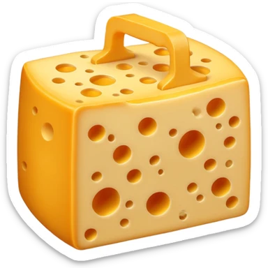 Crea un emoji estilo caricatura de una bolsa de Cheese Tris. sticker