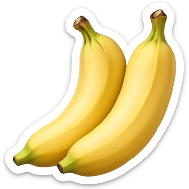 Skin removed Banana  sticker