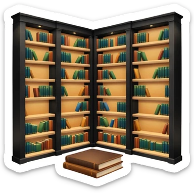 I’ll go to the library. sticker