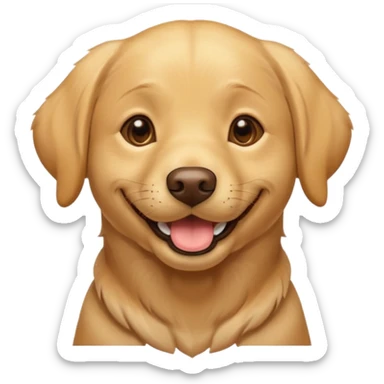 happy Labrador retriever sticker