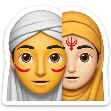 
symbol translation from Arabic to Spanish, that shows one caracter from each language sticker