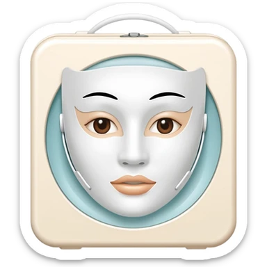 a beauty box of skincare white mask pack sticker