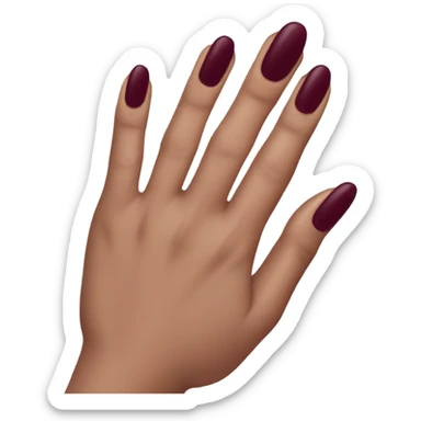 burgundy 💅  sticker