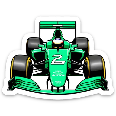 Fernando Alonso's Aston Martin ARM25 Formula 1 Car sticker