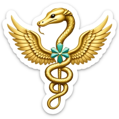 Animal Veterinary caduceus sticker