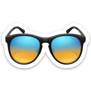 Sunglasses with the number 67 on them sticker