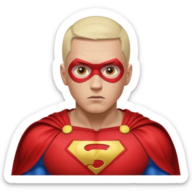 Eminem as a superhero sticker