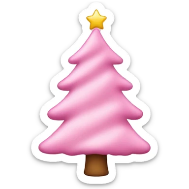 Baby pink christmas tree  sticker