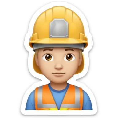 motivational cool looking emoji that fits the phrase "jobs never finished" sticker