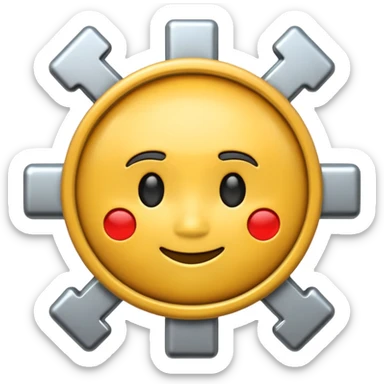 emergency repair emoji kind of 3D style sticker