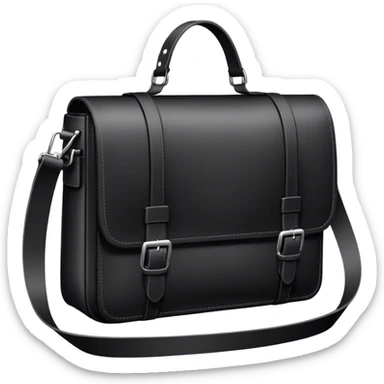 black messenger bag sticker